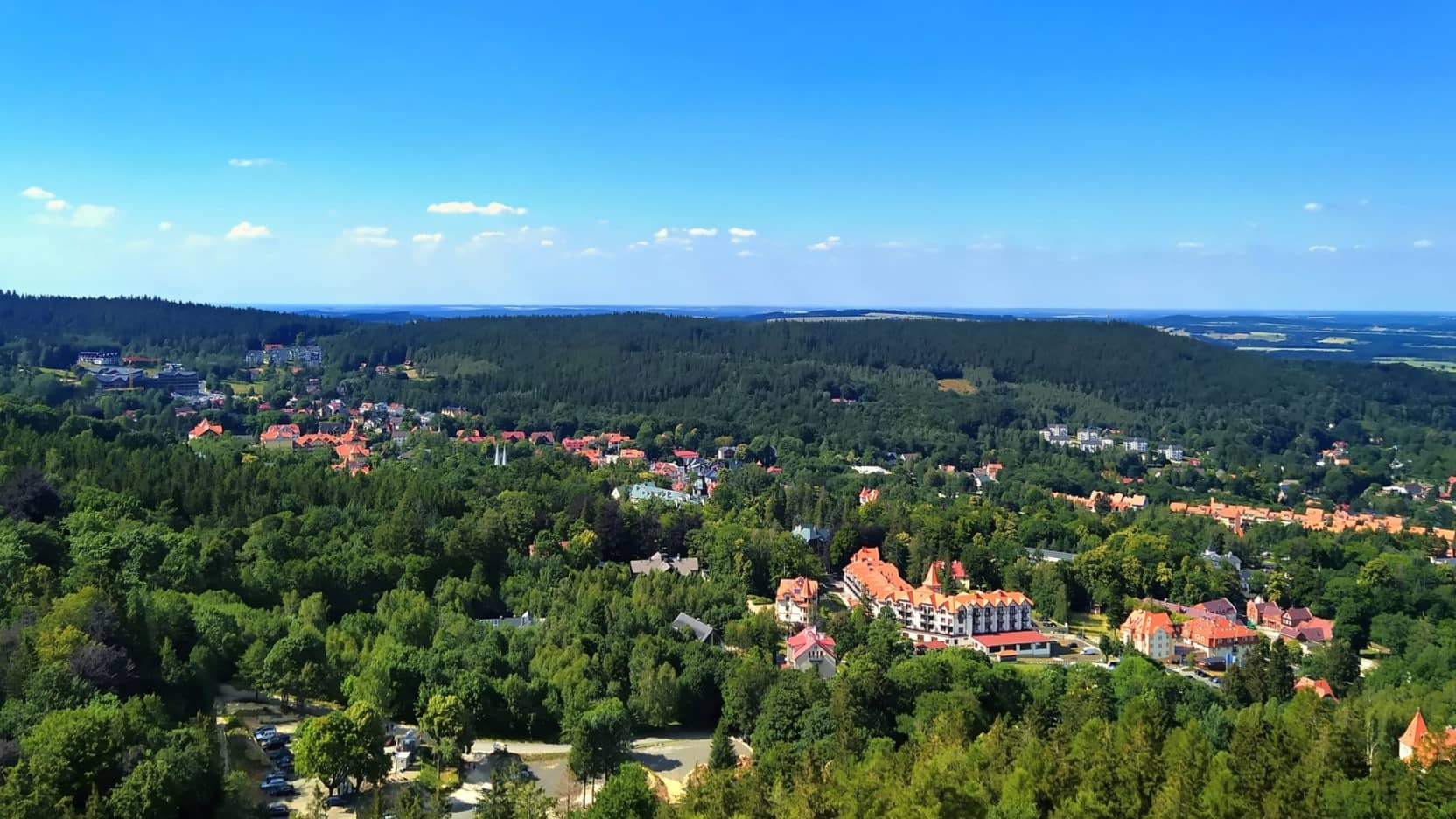 Městečko je jenom kousek za českými hranicemi